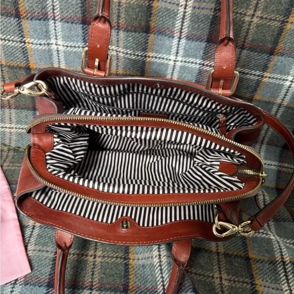 kate spade Leather Satchel Bag in Warm Brown - Picture 6 of 7